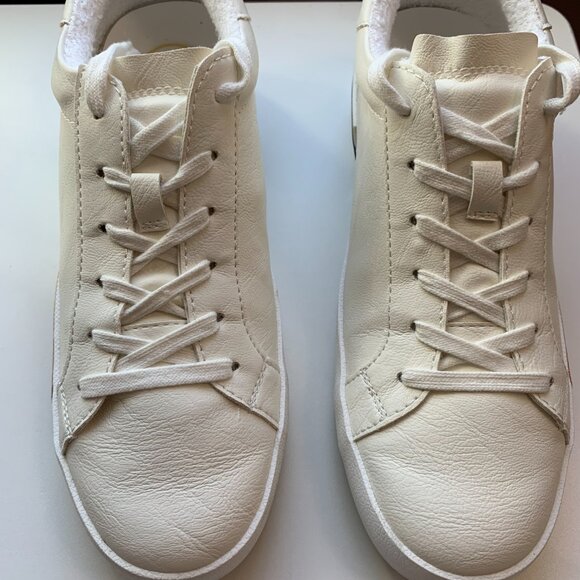 Low top Athleisure sneakers, off-white, black, and tan, size 9 by Maker's Shoes - Picture 5 of 13